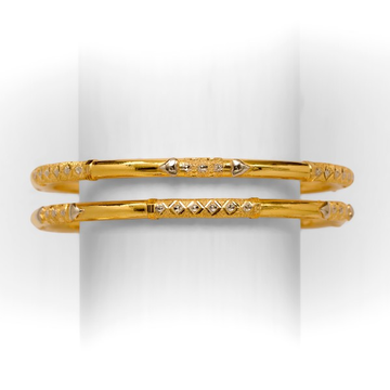 916 single pipe gold  bangle by 