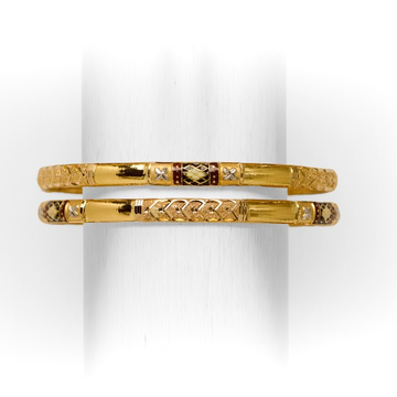 22 KT SINGLE PIPE  BANGLE by 